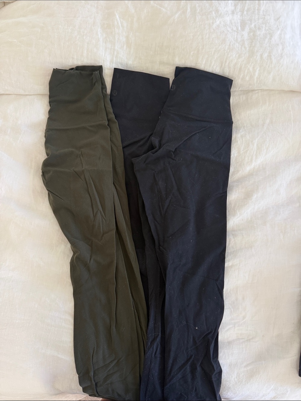 lululemon athletica 3-Pair High-Rise Leggings in Black & Olive
